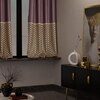 Stoa Paris Satin Window Curtain, 70% Blackout Curtains,   Privacy Lining, Pack of 1, Versailles - Royal Rouge