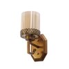 Eliante Modern Wall Lights Mild Steel & Glass Material Antique Gold & Champaign Finish