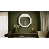 Aluminium LED Octagon Decorative wall mirror by elegant arts and frames (Mirror size 700mm)