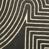 Presto Grey Geometric Hand Tufted Wool Carpet 8X10 Feet