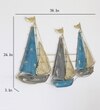 W-Turkish Abstract Metal Wall Decor in Multicolor Set of 1