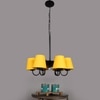 Devansh Black Wall Mounted Lamp With Beige Jute Shade