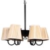 Devansh Dual Gold Metal  Wallmounted Lamp With Cotton Gold Metal  Shade