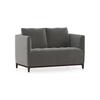 Florence Luxe 2 Seater Fabric Sofa in Ash Grey Velvet Colour