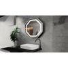 Aluminium LED Octagon Decorative wall mirror by elegant arts and frames (Mirror size 700mm)