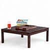 Sydney Sheesham Wood Contemporary Square Coffee Table In Dark Walnut Finish