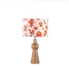 Devansh Multicolor Cotton Table Lamp With  Wood Natural Base (7X18.25 Inches)-14