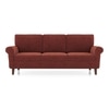 Oxford 3 Seater Fabric Sofa In Dark Coral Colour