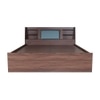 Lavish Engineered Wood Queen  Size Bed With Box Storage (Walnut Finish)