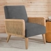 Evant Ratan Accent Chair in Dark Grey Colour