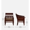 Navya 1 Seater Wooden Sofa