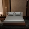 Stoa Paris 300TC UltrSatin Double Bedsheet Set Satin Double Harbour Mist Grey