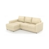 Apollo Compact Sofa (Colour : Cream, Cushion : Soft, Seating Capacity : Left Aligned 2 Seater + Left Aligned Chaise + Ottoman)