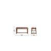 Euporia Solid Wood Bench In Provincial Teak Finish