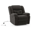 Theo Single Seater Motorized Recliner In Urban Grey Premium Chenille Fabric
