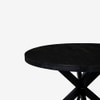 Vervella Shine Solid Wood 4 Seater Dining Table in Black Finish