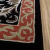 Jaipur Rugs Medallion Wool And Viscose 8x10 Feet Ebony And Natural White Hand Tufted Rug Carpet