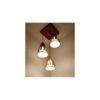 Flue Brown Solid Wood Cluster Hanging Light
