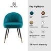 Momence Metal Accent Chair in Blue Colour