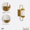 Oasis Glass and Metal Wall Light