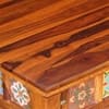 Rangrez Sheesham Wood Coffee Table in Honey Oak Finish