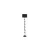 Declan Black Fabric Floor Lamp with Black Iron Base