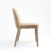 Walnut Fabric Dining Chair in Light Brown Colour