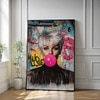 The Castle Decor Modern Pop Art Girl Wall Art Framed Painting 20x30 Inch