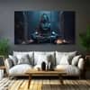 The Castle Decor Lord Shiva Wall Painting Wooden Framed 27x48 Inch (Style 8)