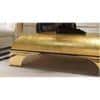 Megacosm High End Coffee Table In Golden Leafing Curvy Legs In Electroplated Brass Finish