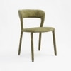 Opale Fabric Dining Chair in Green Colour