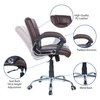 Ammoreavolea Mid Back Executive Chair in Brown Colour