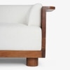 Douglas Solid Wood Three Seater Sofa in White Colour