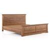 Tuscany Solid Wood King Size Non Storage Bed In Latin American Teak Finish