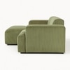 Sophisticated Wood Right Aligned 2-Seater With Upholstery Non Storage Sofas In Green Colour