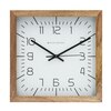 Tan Wooden Wall Clock with Unique Arabic Indices