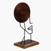 Kylie Metal Showpiece in Dark Brown Colour