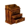 Woodway Solid Wood Bedside Table in Honey Finish