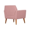 Thomas Boucle Fabric Arm Chair in Pink Colour