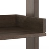 Austen Bookshelf Display Unit 45 Book Capacity Finish Danish Walnut