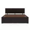 Kuba Solid Wood Queen Size Drawer Storage Bed In Mahogany Finish