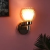 Eliante Modern Wall Lights Mild Steel & Glass Material Gold & Champaign Finish