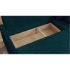 Wego 3 Seater LHS Pull Out Sofa cum Bed  in Blue Colour