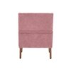 Leston Boucle Fabric Lounge Chair in Pink Colour