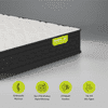 Luxuriate Hybrid Pocket Spring Mattress (84 x 36 in, 12 Inches)