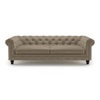 Winchester 3 Seater Leatherette Sofa in Cappuccino Colour