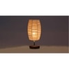 Kona Dholak Bamboo table lamp with brown wood base