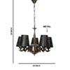 Devansh Metal Wall Mounted Lamp With Off-White Cotton Shade