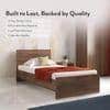 Zoey Non Storage Single Bed In Classic Walnut Finish