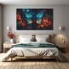 The Castle Decor Butterflies Wall Painting Wooden Framed Digital Painting 27x48 Inch